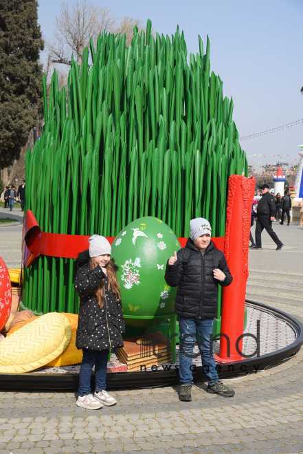 Bakıda Novruz bayramı qeyd olunur Azərbaycan Bakı 20 mart 2023
